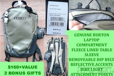 NEW/NWT 20L BURTON GORGE BACKPACK KEEF COATED W/H20 COVER BONUSES- 160 VALUE 