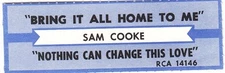 Juke Box Strip Sam Cooke - Bring It All Home To Me / Nothing Can Change This Lov