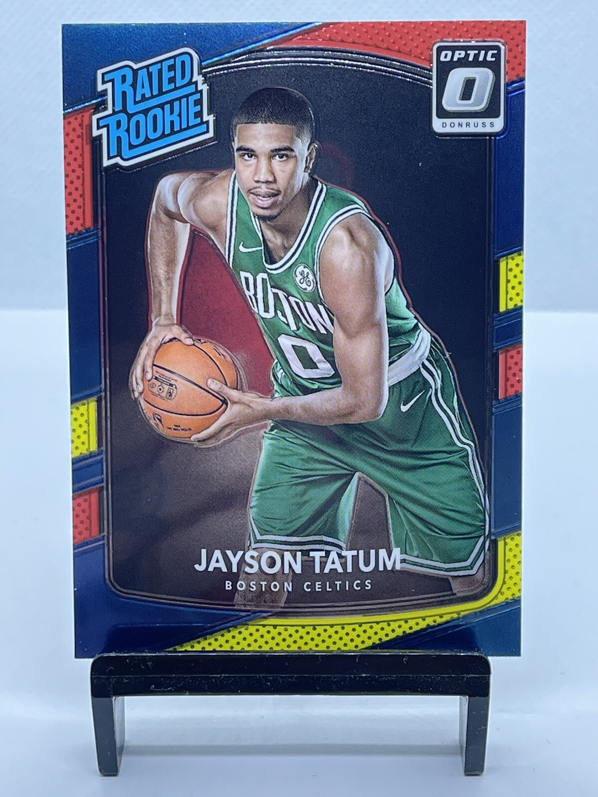 JAYSON TATUM 2017-18 Donruss Optic Rated Rookie Red and Yellow RC Celtics #198