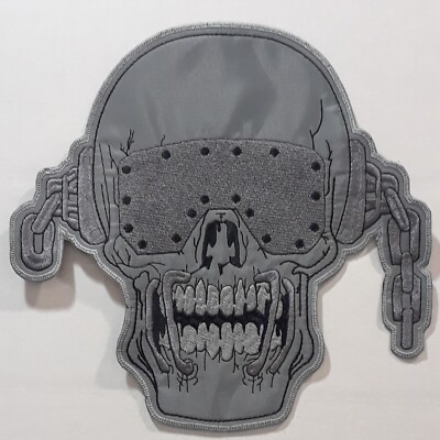 MEGADETH Vic Rattlehead Band Mascot BACK PATCH BIG Embroidered Shaped Cut Out