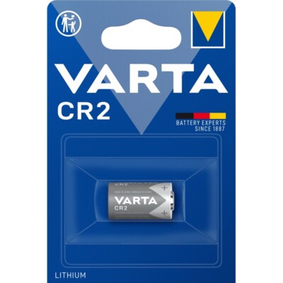 1x CR2 Foto-Batterie Lithium Photo VARTA 6206 im Einzel-Blister