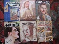 Lot of 14 HOW TO DRAW Foster Water Colors Painting Drawing ArtPortraits 1950's 