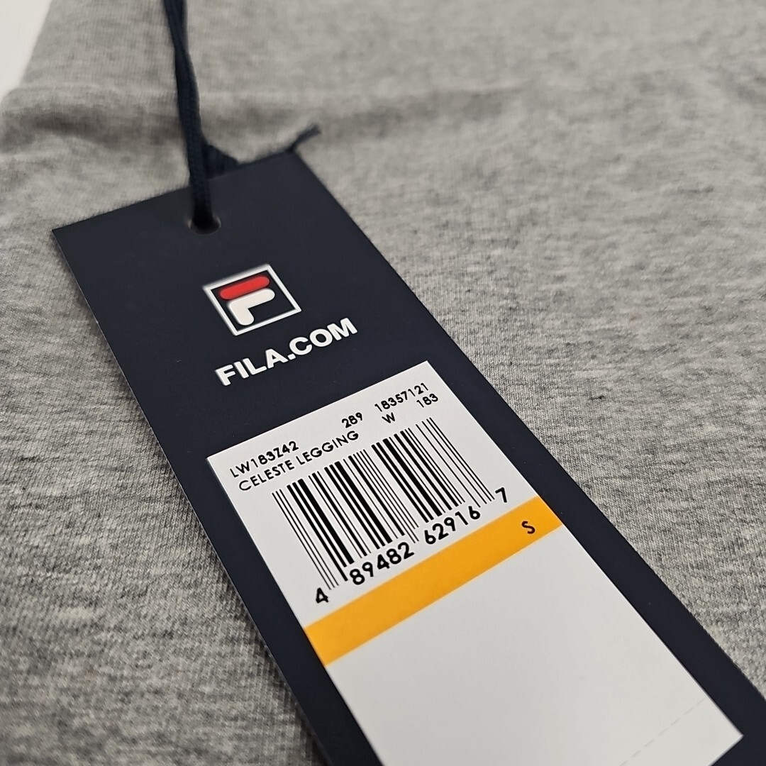 Leggings Fila Celeste grigio rosso donna piccoli nuovi con etichette