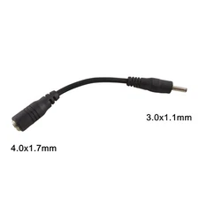 DC Power Jack 4.0 x 1.7mm Female To 3.0 x 1.1mm Male Plug Adapter Cable For Acer