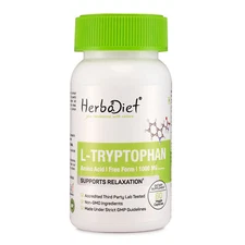 L-Tryptophan Capsules Sleep Anxiety Stress Mood Serotonin Essential Amino Acid