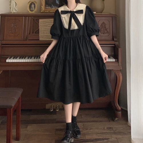 Vintage Dress Woman Kawaii Maxi Dresses Sweet Cute Puff Sleeve Lolita Outfits | eBay Vintage Dress Woman Kawaii Maxi Dresses Sweet Cute Puff Sleeve Lolita Outfits | eBay