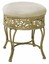 hillsdale villa iii vanity stool, antique beige