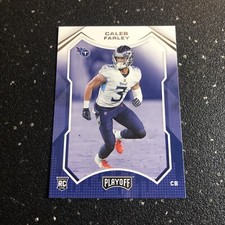 Caleb Farley RC 2021 Panini Playoff Football #249 NFL Tennessee Titans CB