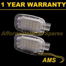 2X PER SMART FORTWO PER DUE 2008-18 LED BIANCO INTERNO PEDANA BAGAGLIAIO PORTIERA LAMPADE