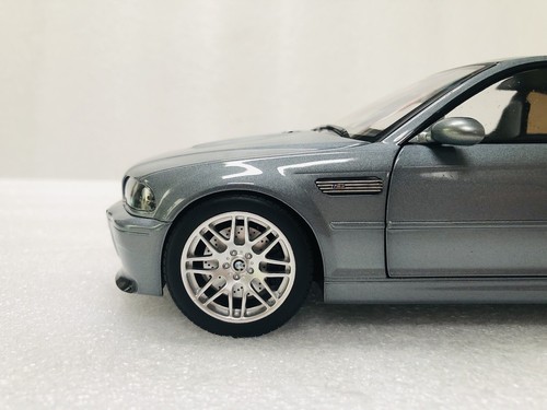 1/18 Norev 2003 BMW M3 CSL E46 Grey Metallic Diecast With Opening Limited - Picture 18 of 24