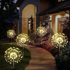 150LED Garden Solar Lights Firework Outdoor Waterproof Path Lawn Yard Decor Lamp