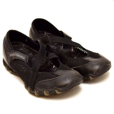 skechers women's bikers mary jane flat
