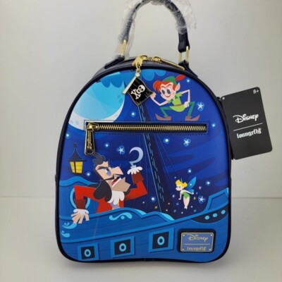 Loungefly Disney Mini Backpack Captain Hook Peter Pan Tinkerbell