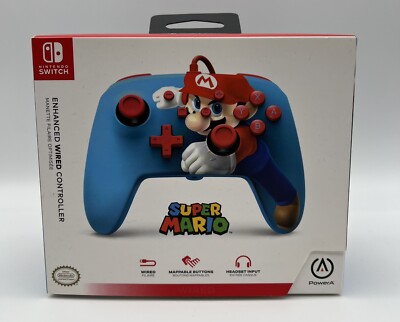 PowerA Enhanced Kabelgebundener Controller - Super Mario Punch - Nintendo Switch