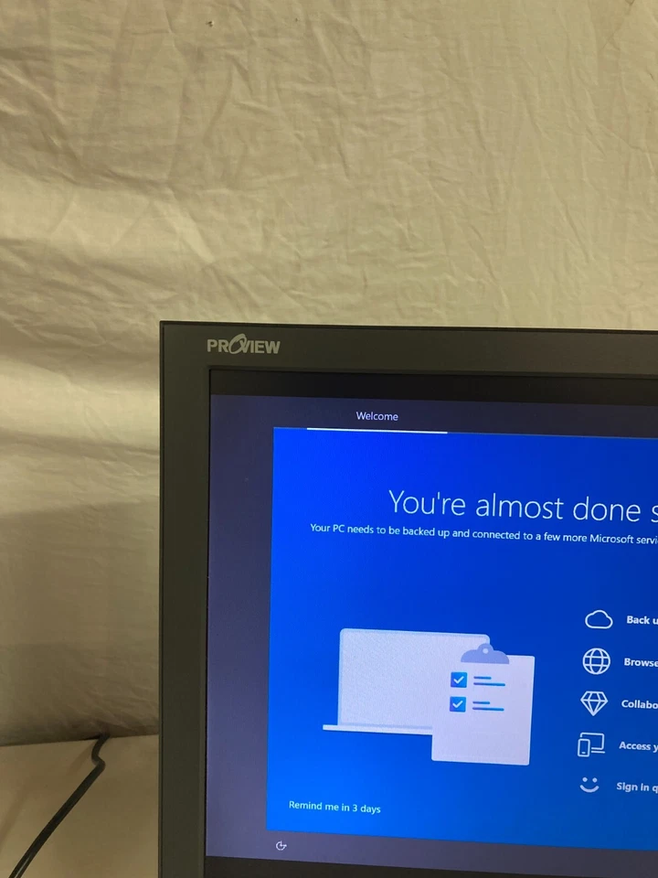 ProView LCD flatscreen color monitor 19" - Image 3 of 4