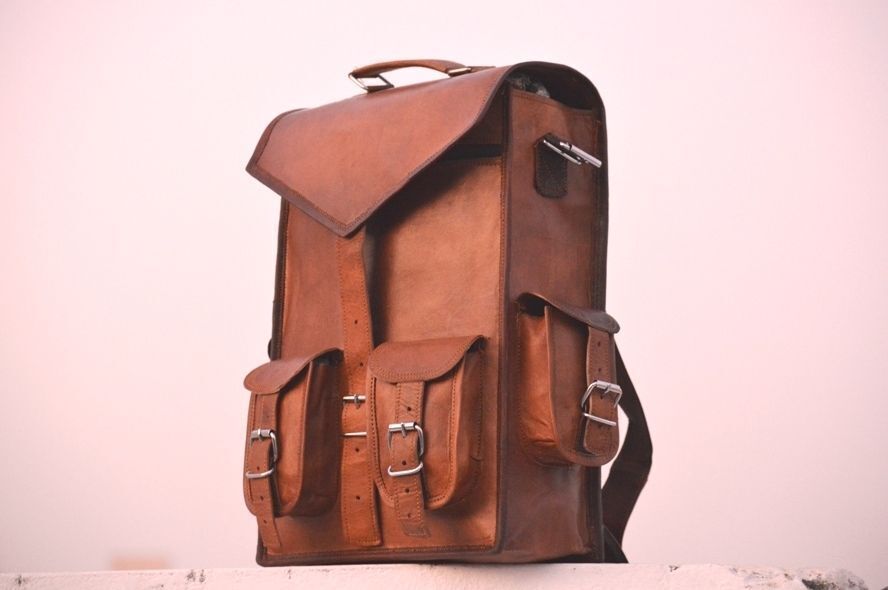 Bag Leather 15" Backpack Vintage Rucksack Messenger Laptop Real Travel Genuine | eBay Bag Leather 15" Backpack Vintage Rucksack Messenger Laptop Real Travel Genuine | eBay