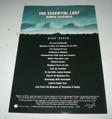 LOST Complete First Season 7-Disc DVD Set w/Bonus Features DVD | eBay