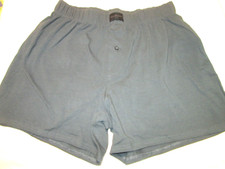 GOODFELLOW  CO men's boxers-sz M-1 PR-COTTON blend knit-gray-NWOT-BUTTON FLY