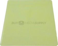 Non woven Yellow Color Plastic Sleeve CD/DVD Double-sided Lot