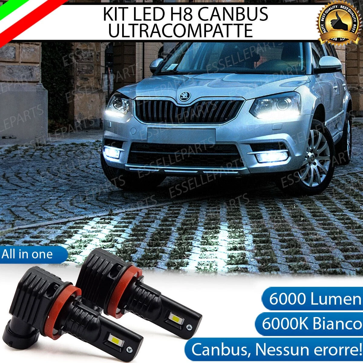 MaXtron Kit Illuminazione Interna LED Per Skoda Octavia 1Z - Luce Bianco Freddo 6000K - Set Completo Plug & Play - 2