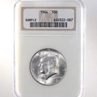 1964 Kennedy 50C NGC Sample Slab