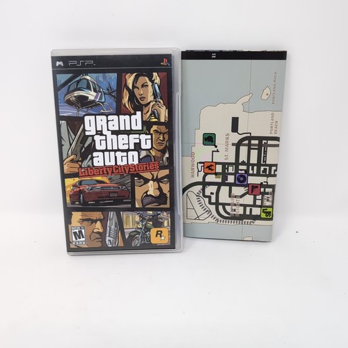 Grand Theft Auto: Liberty City Stories (PSP) Case/Box & Map Only - No GTA Game