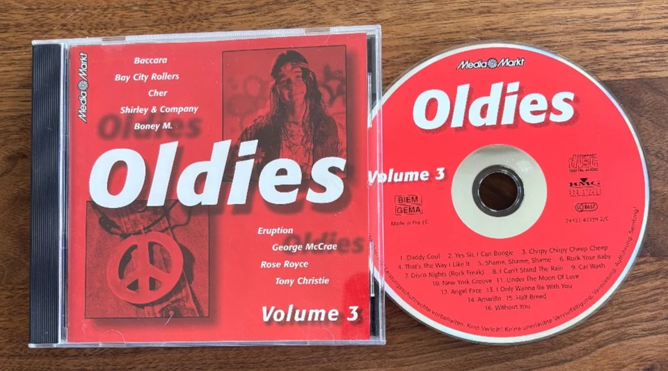 OLDIES Volume 3 (CD) 70s incl. Boney M., Cher, Bay City Rollers, Baccara... - Bild 2 von 2