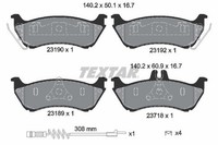 Textar Bremsbelagsatz, Scheibenbremse 2319002 FüR MERCEDES-BENZ