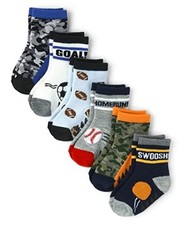  Baby Boys' And Toddler Midi Socks Variety Pack 2-3T Sports 6-pack