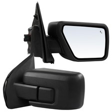 Towing Mirrors Pair Power Heated Blind Spot Light Black for Ford F150 2021 2024