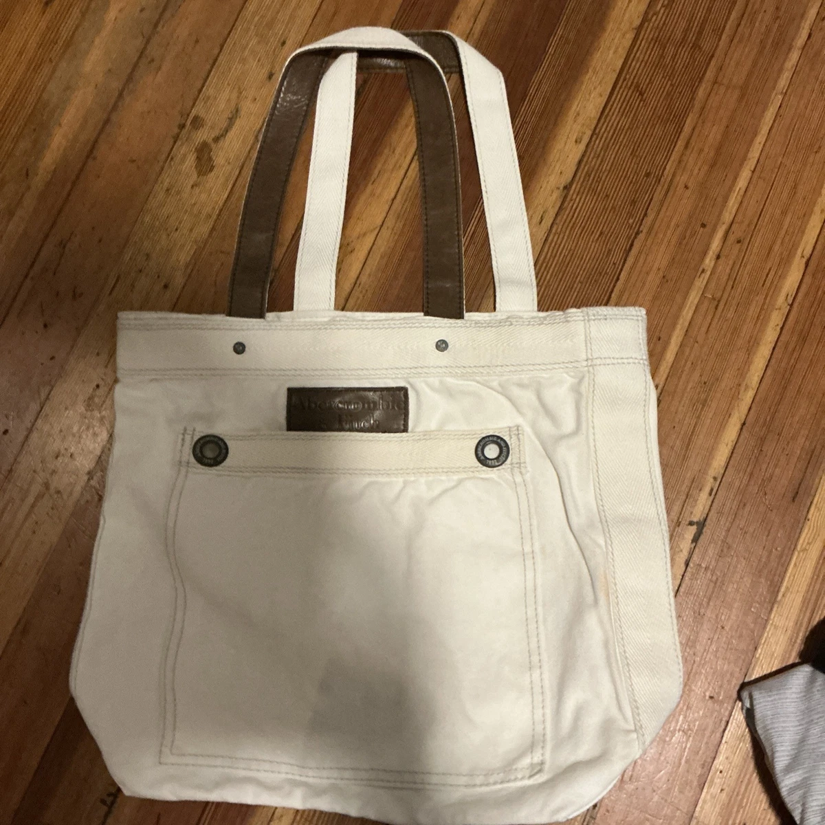 Abercrombie & Fitch Canvas Exterior Tote Bags & Handbags for Women