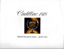 1978 Cadillac Sales Catalog All Models 20 Pages 1978 Cadillac Sales Catalog All Models 20 Pages