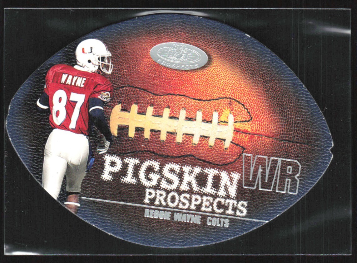 Reggie Wayne Fleer Hot Prospects Pigskin Prospects #6 Base