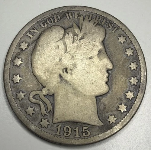 1915 P Barber Silver Half Dollar A23