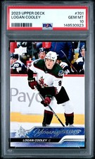 148530923 Logan Cooley 2023 Upper Deck #701 Rookie Young Guns RC PSA 10