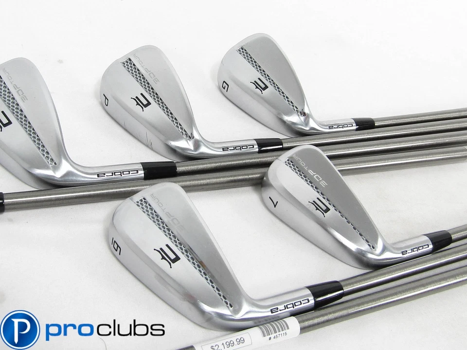 Left Handed COBRA 3DP TOUR IRONS 5-PW,GW AEROTECH STEELFIBER i110 STIFF (+1/2") - Image 3 of 4