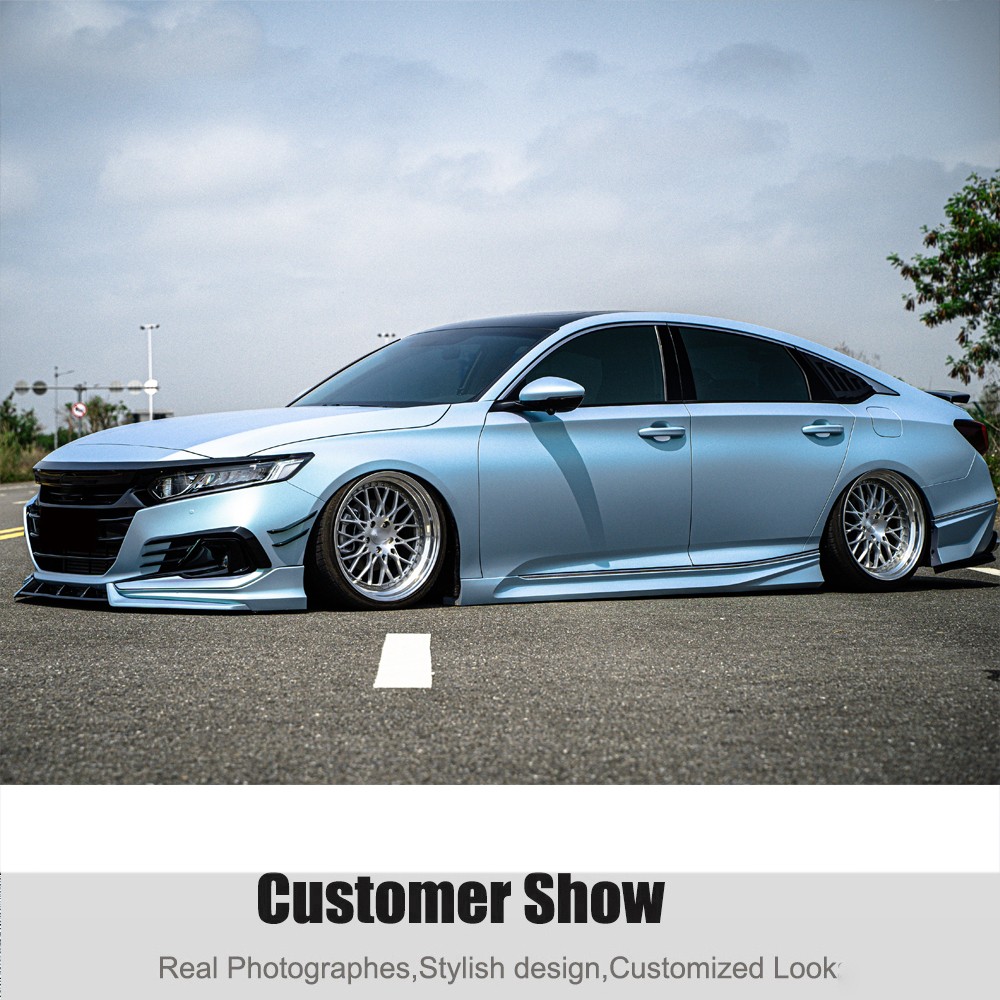 For Honda Accord 2018-22 Yofer Sonic Grey Pearl Add-on Side Skirt