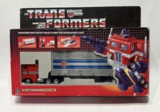 Vintage 1984 Transformers G1 Optimus Prime with Foam Insert  Box  Directions