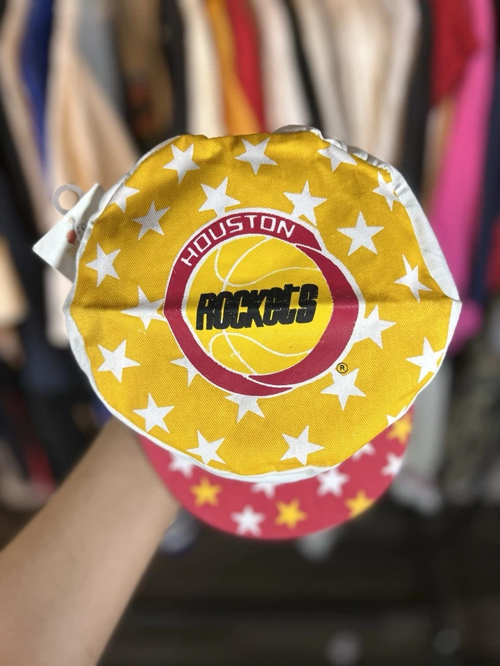 NUEVO CON ETIQUETAS DS De colección Años 90 Houston Rockets Estampado Pastillero Pintores Sombrero/Gorra Niños Foto 2 de 4