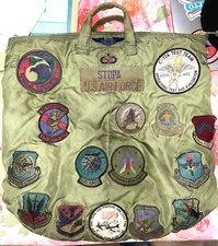 USAF flight helmet bag C-17A test program and former F-15 MX
