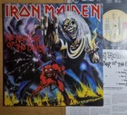 VG+ / IRON MAIDEN - The Number Of The Beast [ 1991 Korea Rare LP Vinyl ] Insert