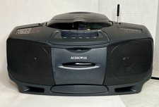 VTG Audiovox Portable Radio Stereo CD Player Cassette AM/FM Model CD1893 Boombox