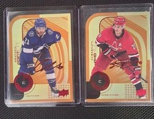 2022-23 MVP HOCKEY LOT Of 2 Red DIE CUT /250 #14 AND #18 Sebastian...