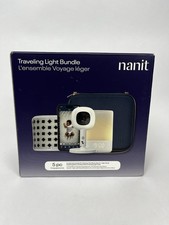 Nanit Travel Light Bundle Pro Camera with Portable Flex Stand, Sound Light
