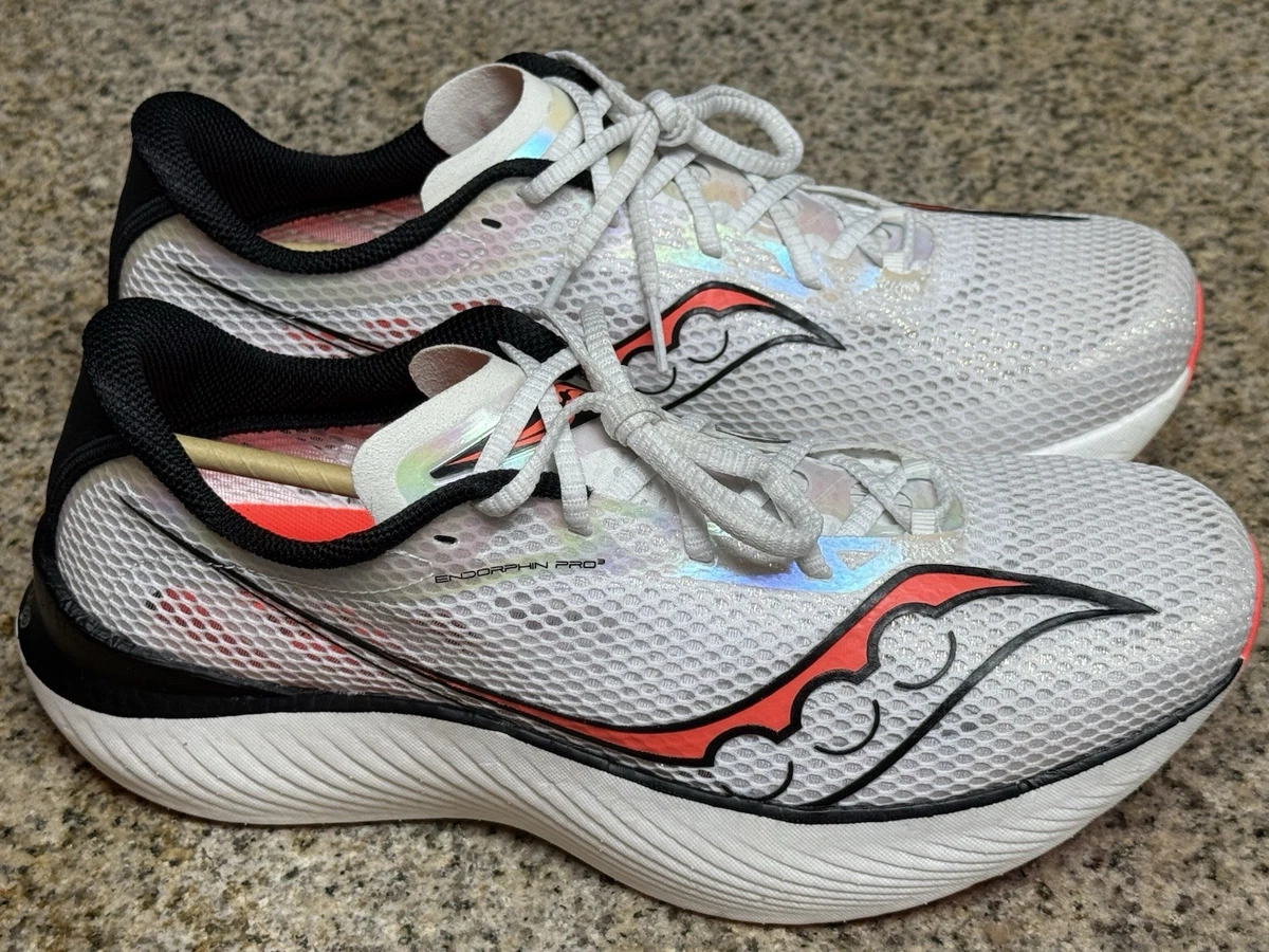 Saucony Endorphin Pro 3 Mens 10 White Black ViZiRed Carbon Race S20755-85 Saucony Endorphin Pro 3 White ViZiRed for sale | eBay main image 4