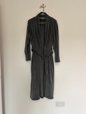 Women's Debenhams Jasper Conrad Soft Grey Dressing Gown Bath Robe Size 12-14