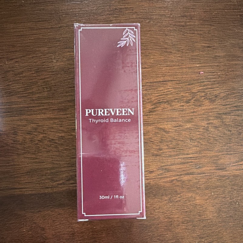 PUREVEEN Thyroid Support Drops 30ml Milk Extract Zinc Citrate 1ml Exp 12/04/2028