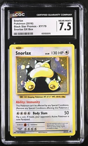 Snorlax graded CGC 7.5 for sale on eBay