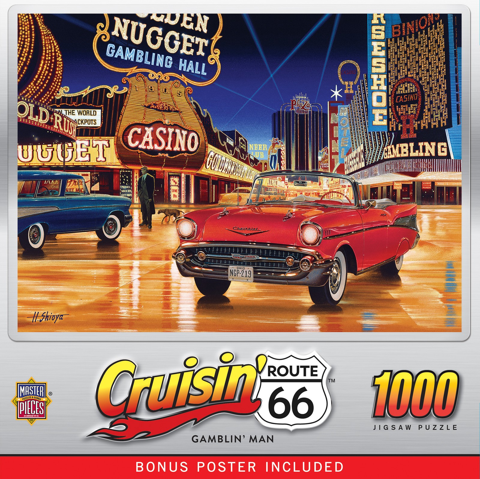 MasterPieces - Cruisin' Route 66 - Gamblin' Man 1000 Piece Jigsaw Puzzle
