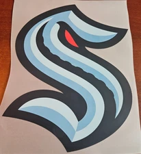 Seattle Kraken 10" DTF Heat Transfer Iron On FREE Shipping   (45)